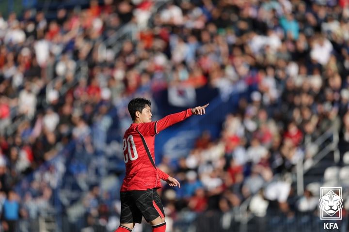 홍명보호 <b>이동경</b>, 왼발 <b>프리킥</b>으로 엘살바도르전 선제골