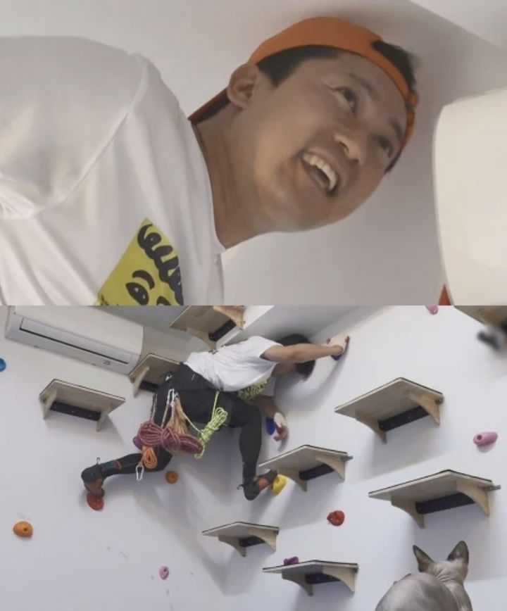 <b>김대호</b>, 집 안에 클라이밍장 설치