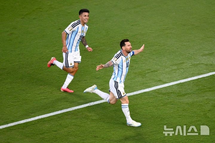 메시, A매치 200경기서 월드컵 14호골…역대 최다골 '-2'[월드컵24시]