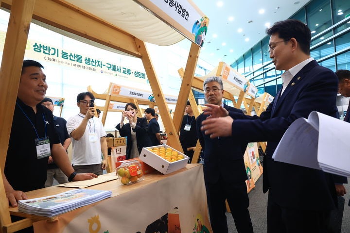 농림차관, 생산자-구매사 상담회 참석…"직거래 모델 지원"