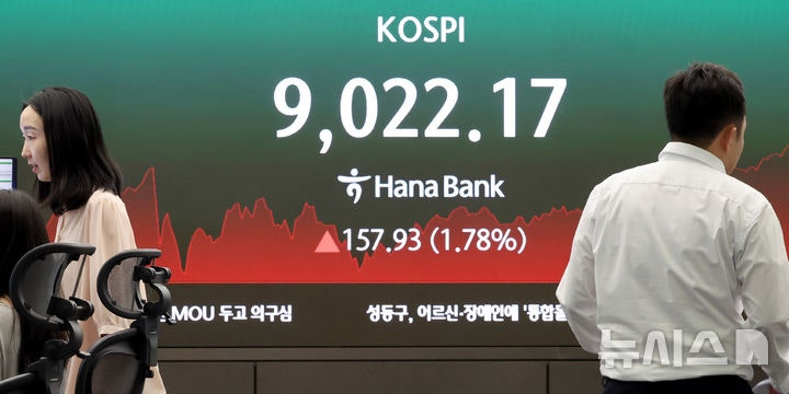 "코스피 반년 만에 두배 폭등"…AI·반도체 밀고 '레버리지' 끌고[9000 랠리]