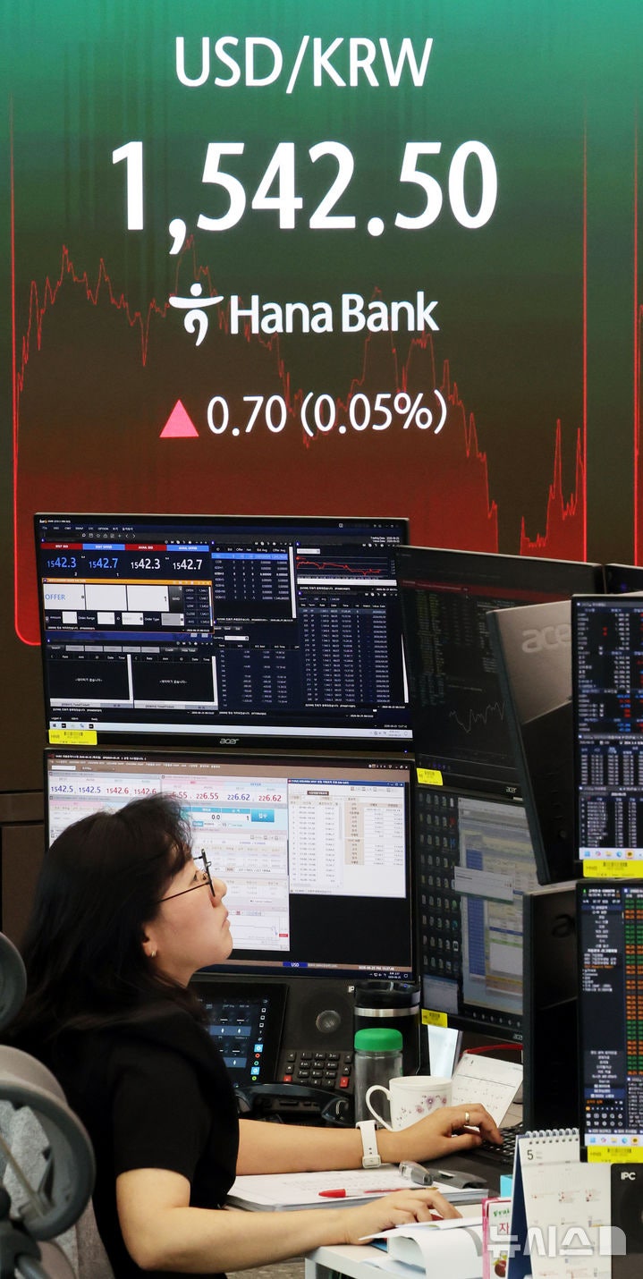 원·달러 환율 1540원대