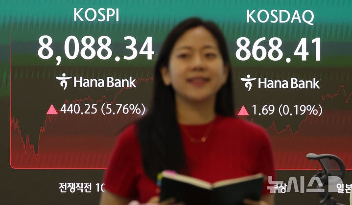 [오늘의 증시]8000선 되찾은 코스피…삼전 실적·SK하닉 ADR에 반...