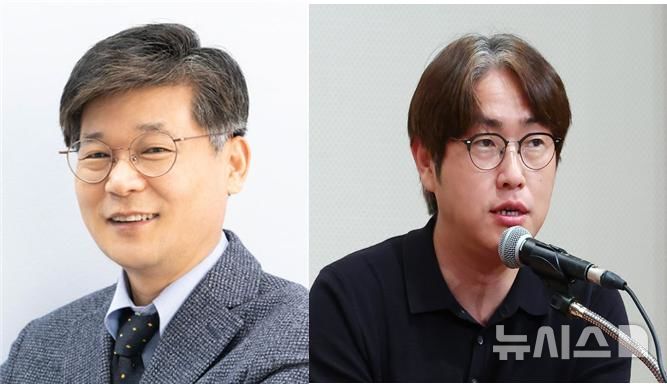 [서울=뉴시스] 고성규(외쪽) 한국한의학연구원 원장과 하정우 전 청와대 인공지능(AI) 미래기획수석