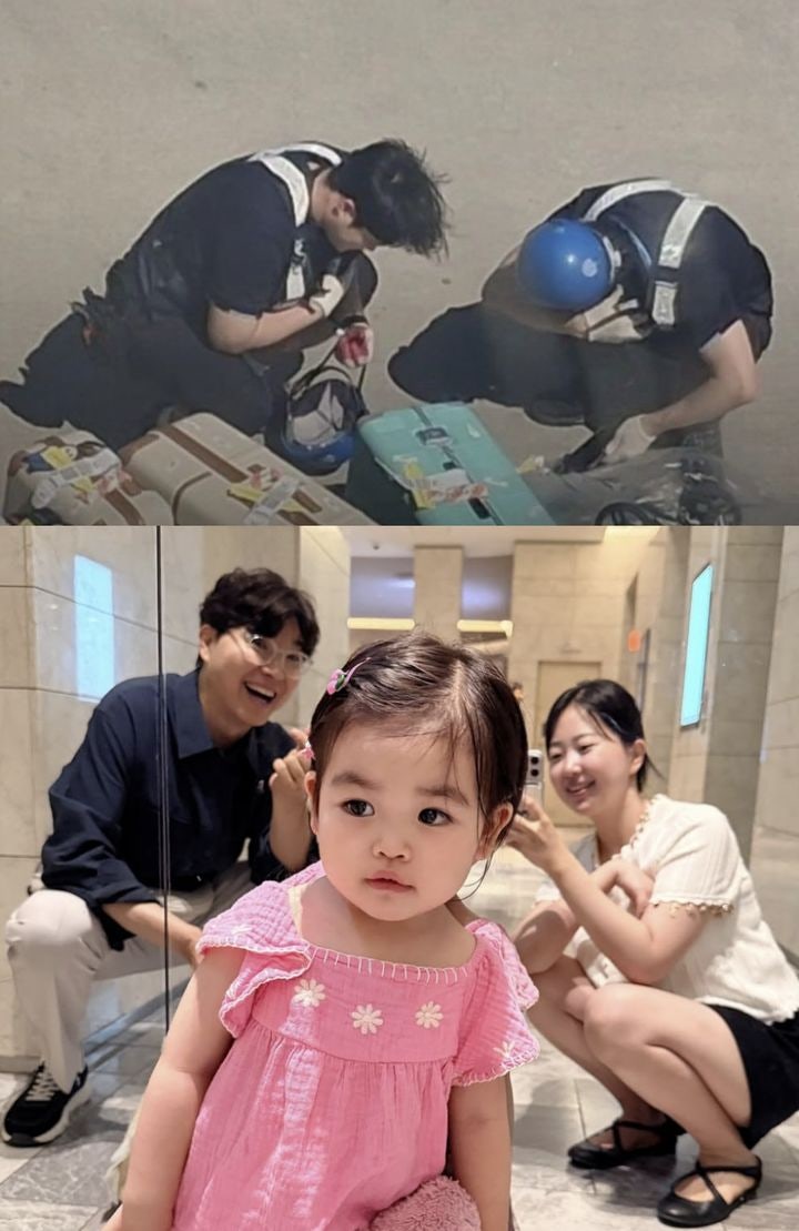 "<b>박수홍 가족</b>, 아이 울자 내렸다가 <b>재탑승</b>…비행기 1시간 지연"
