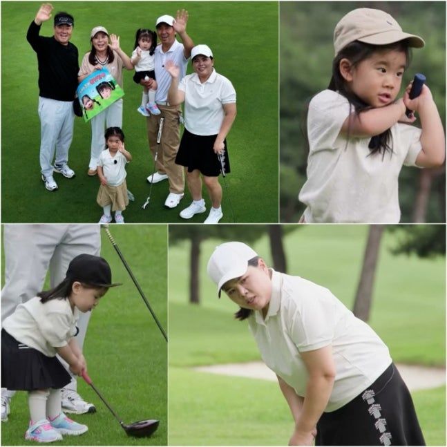 <b>박인비 딸</b>도 <b>골프 신동</b>?…38개월에 칩샷 성공