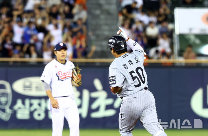한화 <b>강백호</b>, 프로 데뷔 첫 '<b>30</b>호 <b>홈런</b>'…개인 한 <b>시즌</b> 최다 타점 달성
