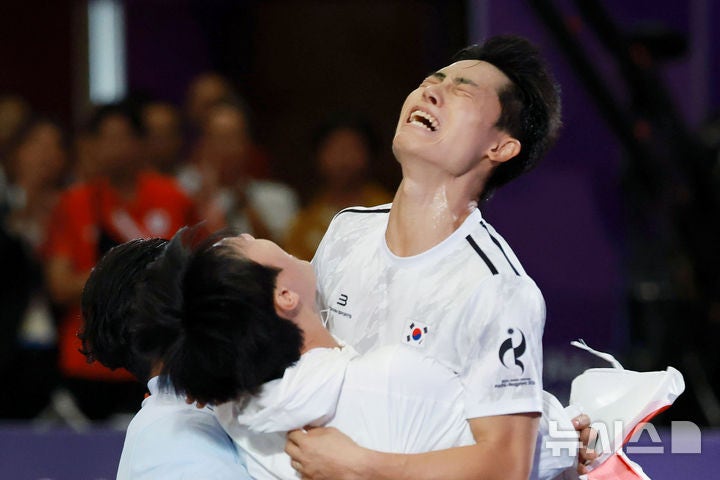 <b>이준석</b>, <b>테크볼 금메달</b>