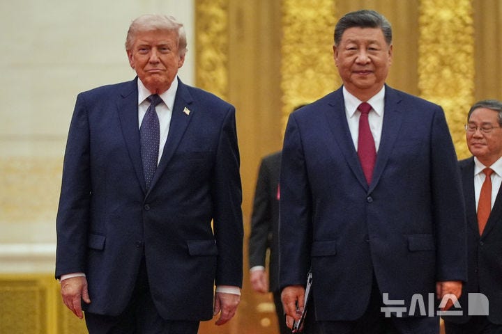 [베이징=AP/뉴시스] 미중 정상회담이 하루 앞으로 다가온 가운데 시진핑(習近平) 중국 국가주석의 미국 방문에 기업인들이 동행할 가능성은 낮다고 월스트리트저널(WSJ)이 사안에 정통한 소식통들을 인용해 22일(현지 