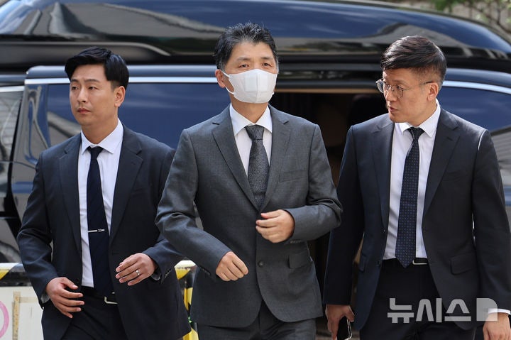 <b>결심공판 출석</b>하는 <b>김범수</b>