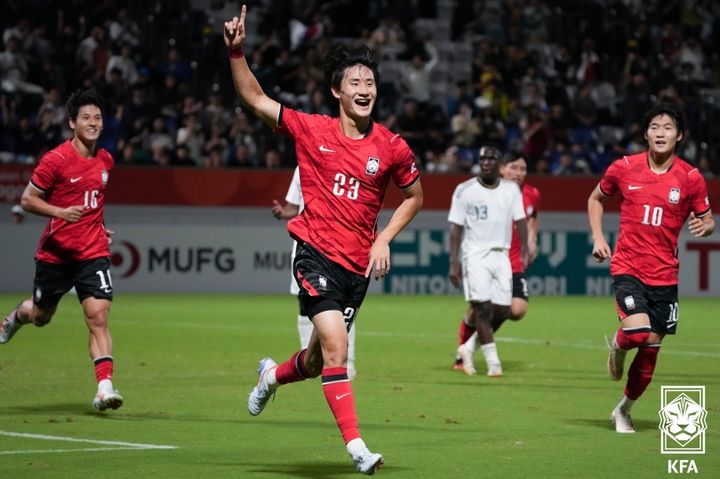 [나고야(일본)=뉴시스]이민성호 수비수 신민하. (사진=대한축구협회 제공)