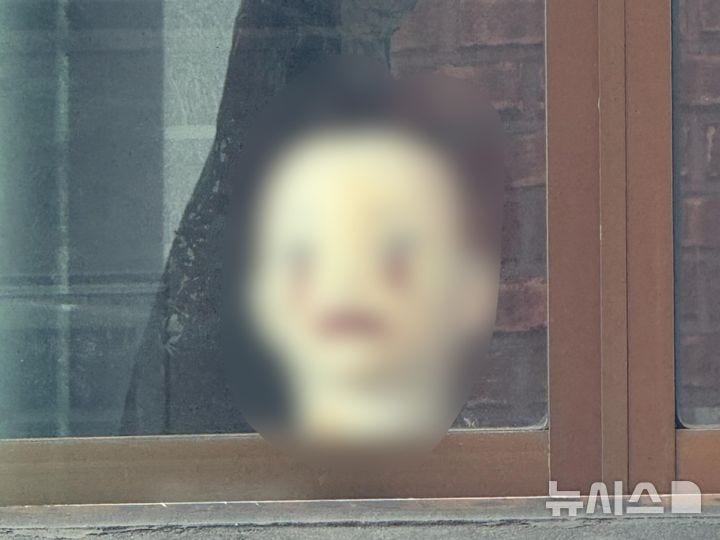 "창문 열었더니 '피눈물 마네킹'이 빤히"…의도가 무엇일까