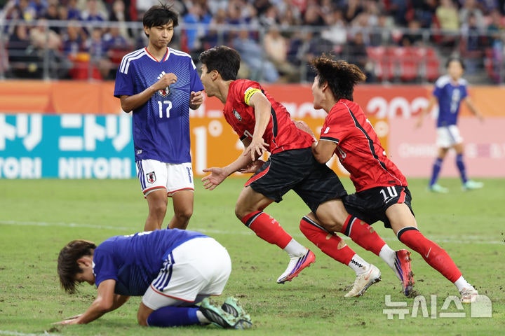 <b>남자 축구</b>, 아시안게임 결승 <b>한일전</b> 1-0 승리…역대 최초 4연패[나고야A...