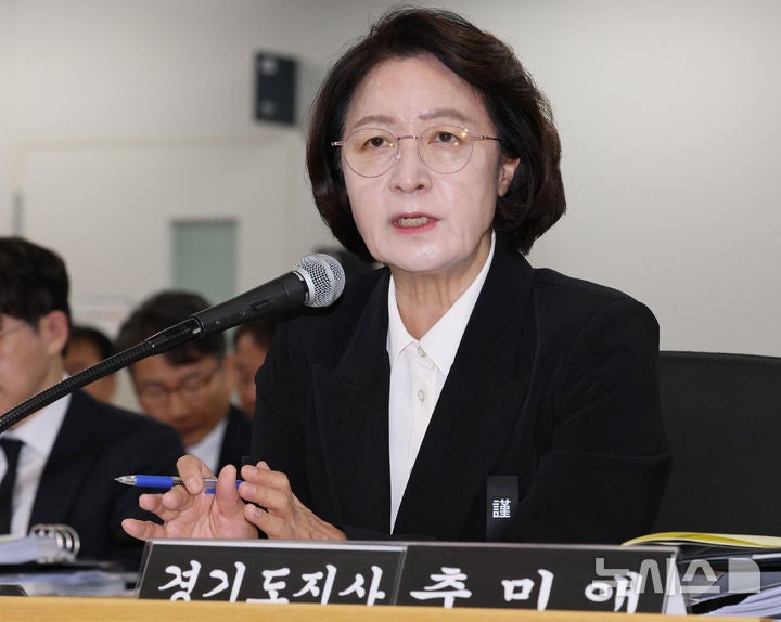 <b>추미애</b>, 경기국제공항 추진 공감…"공항 없다는 것 말 안돼"