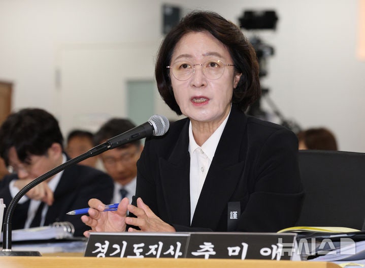 추미애 지사, 소방차 구매 축소와 순직 소방관 추모비 삭감으로 비판
