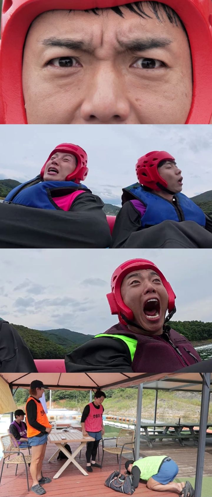 MBC「何だ何だ!これはどうしたことだ」の水上アクティビティ中の出演者