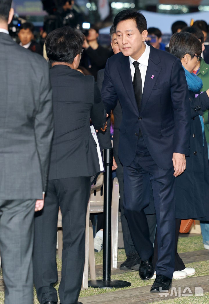 오세훈 서울시장 무죄 선고 후 첫날 강행군 이태원 참사 추모 행사 참석