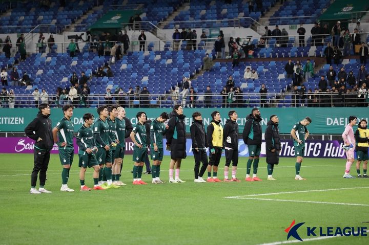 대전, ACLE서 고베에 0-1 석패…<b>전북</b>은 <b>베이징</b>과 <b>2-2</b> 무승부(종합)