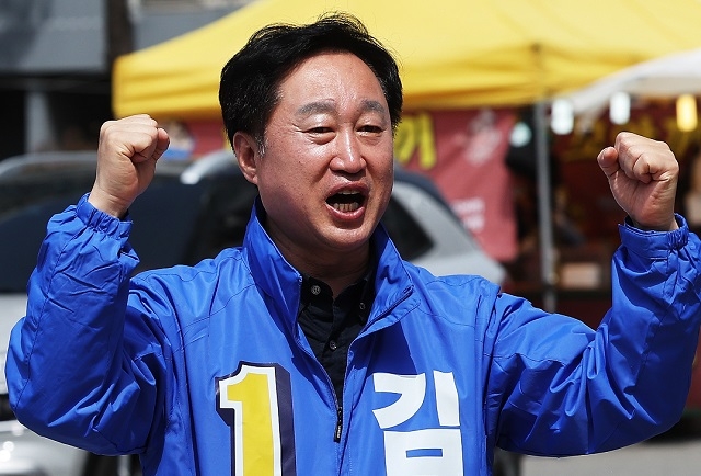 제22대 국회의원선거 수원정에 출마해 당선된 더불어민주당 김준혁 후보. 연합뉴스