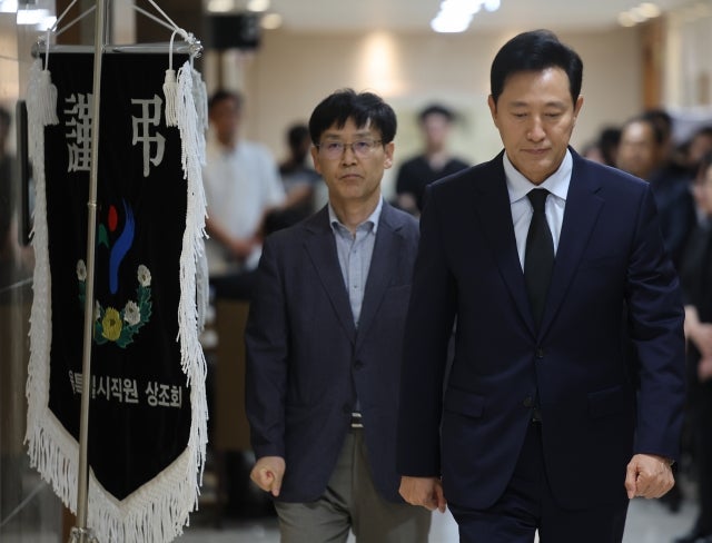 <b>오세훈</b> “<b>시청</b>역 사고는 사회재난…가능한 모든 지원”