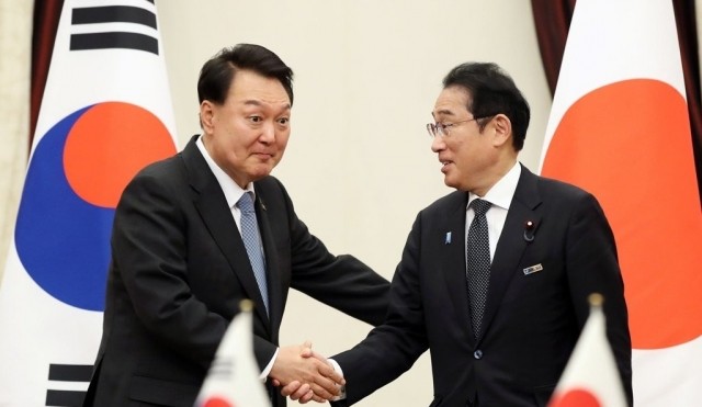 “북러 밀착 <b>우려</b>”… 尹대통령-기시다 워싱턴서 양자회담