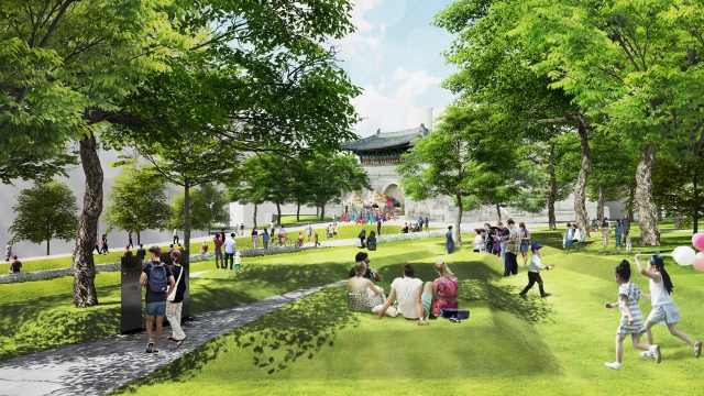 서울시는 경희궁과 주변 공공부지 4곳(국립기상박물관, 서울시민대학 및 차고지, 서울시교육청, 돈의문박물관마을) 약 13만6000㎡ 일대를 역사문화공원으로 조성한다고 17일 밝혔다. 서울시 제공