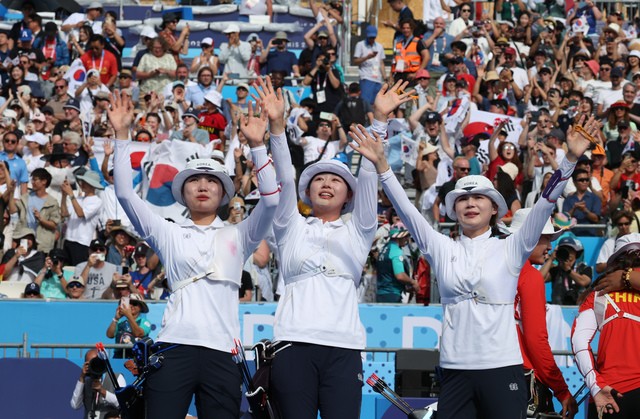한국 여자 <b>양궁</b> 국가대표 3명 <b>개인전</b> <b>16강</b> 진출