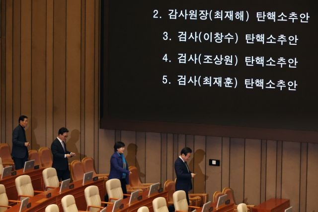 사상 첫 감사원장 탄핵… 서울지검장도 <b>직무 정지</b>