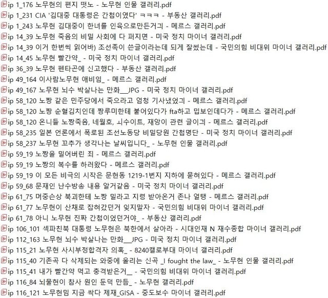 ROH基金會報導的前總統Roh Heat報導。導演黃臉捕獲