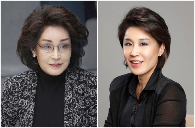 이명희 신세계그룹 총괄회장(왼쪽 사진)과 정유경 신세계 회장. 연합뉴스, 신세계 제공
