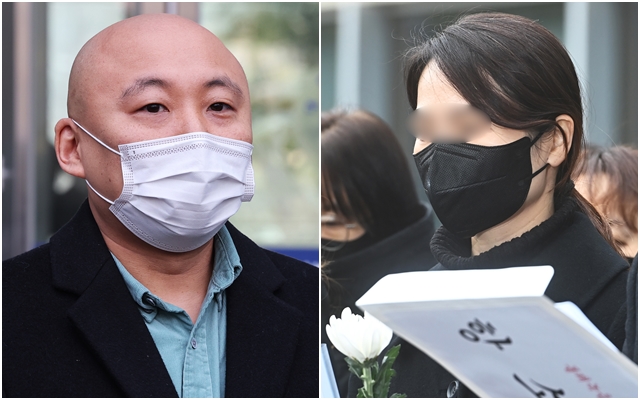 웹툰 작가 주호민씨. 오른쪽 사진은 주씨의 아들을 정서적으로 학대한 혐의로 기소된 특수교사 A씨. 뉴시스