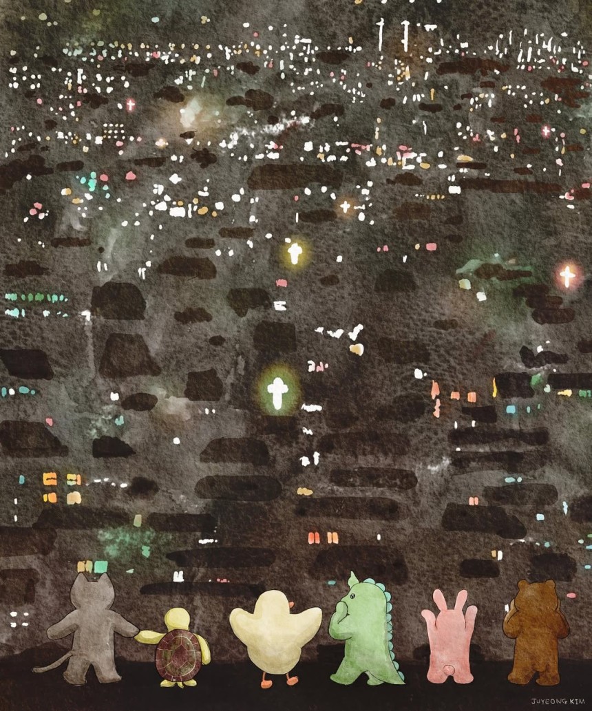 김 작가의 묵상 글에 맞춰 동생 주영씨가 그린 작품. 그의 창세기 23장 1~20절 묵상이 담긴 그림이다. 김 작가 인스타그램 캡처