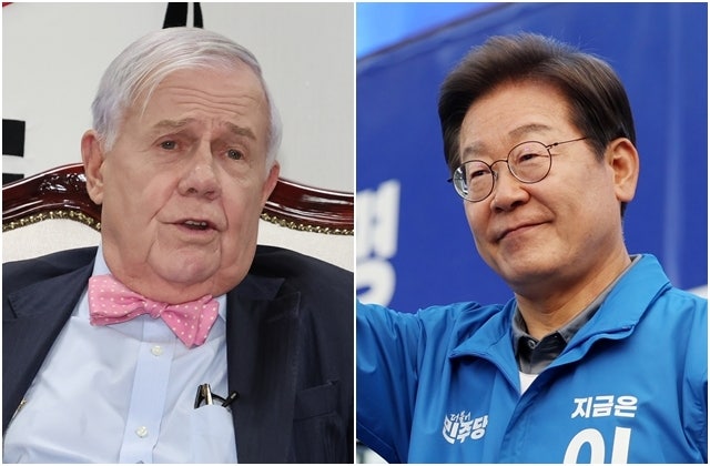 “<b>짐 로저스</b>, <b>이재명</b> 지지?” 공방에 본인 등판…“아니다”