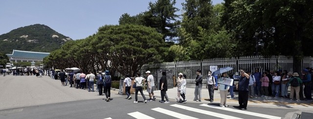 [포토] “이제 못보나” 청와대 관람 열풍