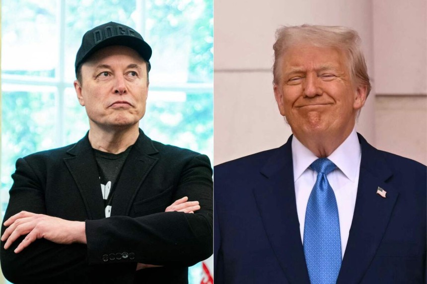 도널드 트럼프 미국 대통령(오른쪽 사진)과 일론 머스크 테슬라 최고경영자(CEO). AFP연합뉴스