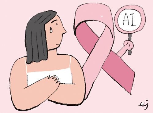 유방암 반대쪽 가슴 암 감지, AI가 돕는다