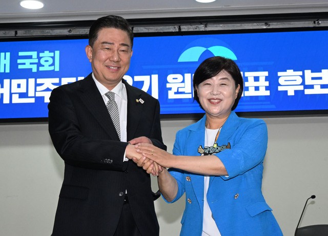 김병기 “정치 복원” vs 서영교 “닥공 개혁”… 李정부 첫 원대 격돌
