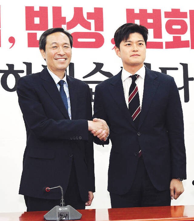 [포토] 김용태 위원장 예방한 우상호 정무수석