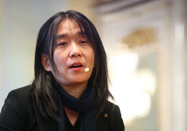 2024 노벨문학상 수상자인 한강 작가. 연합뉴스