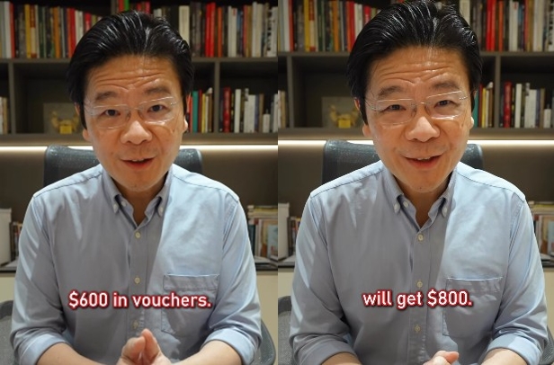 독립 60주년 상품권 'SG60'에 대해 설명하는 로렌스 웡 싱가포르 총리. 로렌스 웡 싱가포르 총리 페이스북 캡처