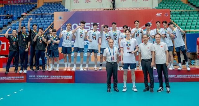 남자배구 4전 전승… 동아시아선수권 우승
