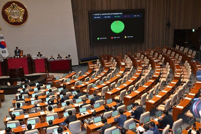 ‘노란봉투법’ 통과… 오늘 ‘더 센 상법’ 표결 강공