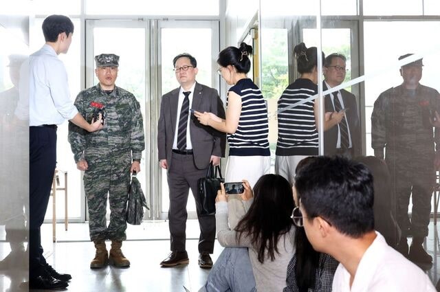 [포토] 채 모 상병 대대장 소환