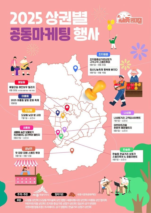세종시 전체 상권서 ‘공동마케팅 행사’ 연다