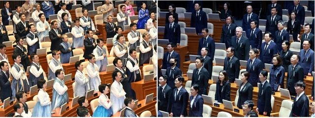 [사설] 정기국회 첫날부터 한복·상복 대결한 여야