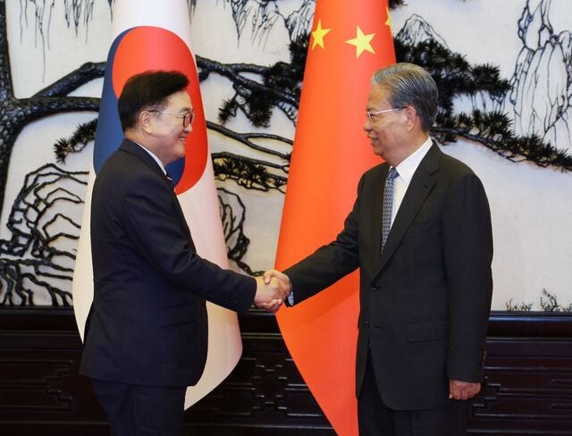 우원식, 中서열 3위 만나 ‘시진핑 방한’ 요청