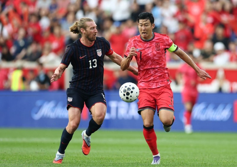 <b>손흥민 1골1도움</b> 활약…홍명보호, 미국 평가전 2-0 완승