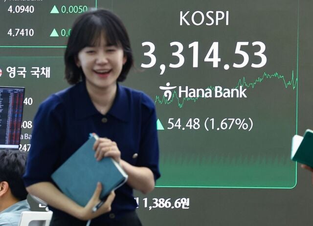 李정부 기대감 회복…  코스피 역대 최고치