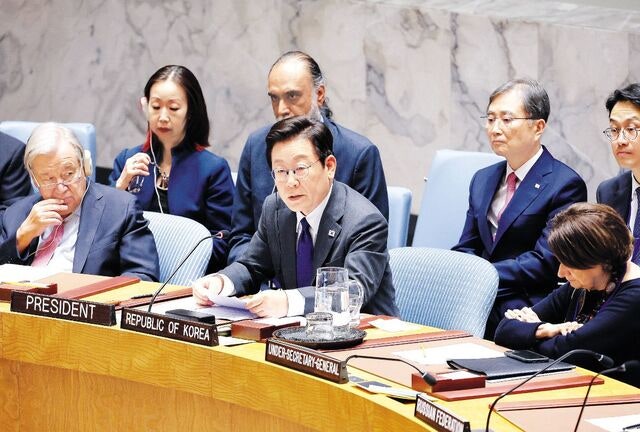 이 대통령, 한국 첫 안보리 토의 주재… “AI, 맹수가 될 수도 더피가 될 수도”
