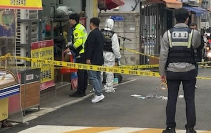 사건 현장에 경찰이 출동한 모습. 연합뉴스